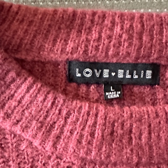 Love Elise Women's Berry Crew Neck Sweater - Picture 2 of 9